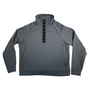 Nike Sweatshirt Womens Gray Training‎ Therma 1/2 Zip Jacket Top Size Medium EUC